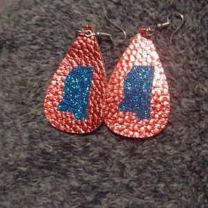 4th of July earrings